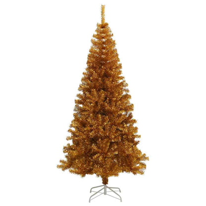 Albero di Natale con luci LED Oro 210 cm PET e acciaio