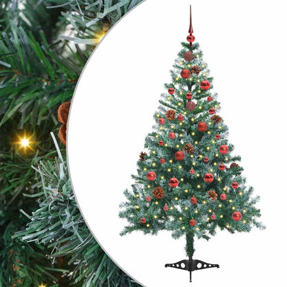 Albero di Natale artificiale Verde 150 cm PVC e Acciaio