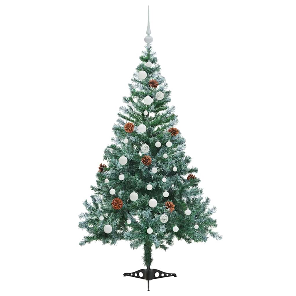 Albero di Natale artificiale Verde 150 cm PVC e Acciaio