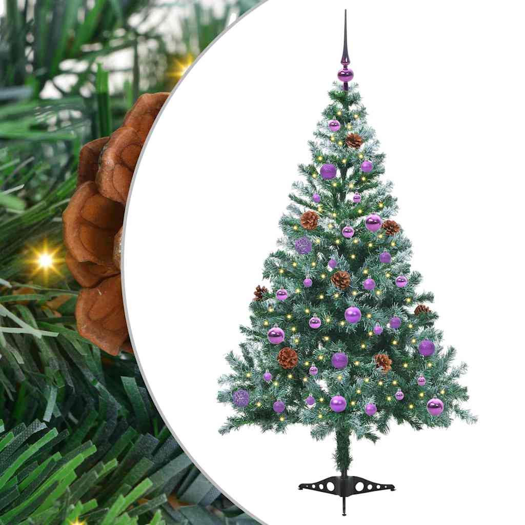 Albero di Natale artificiale Verde 150 cm PVC e Acciaio