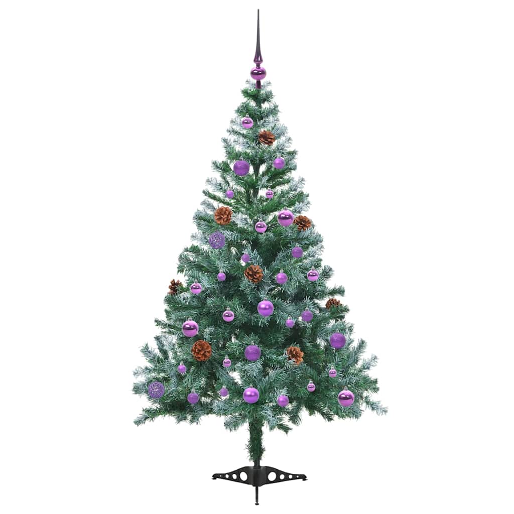 Albero di Natale artificiale Verde 150 cm PVC e Acciaio