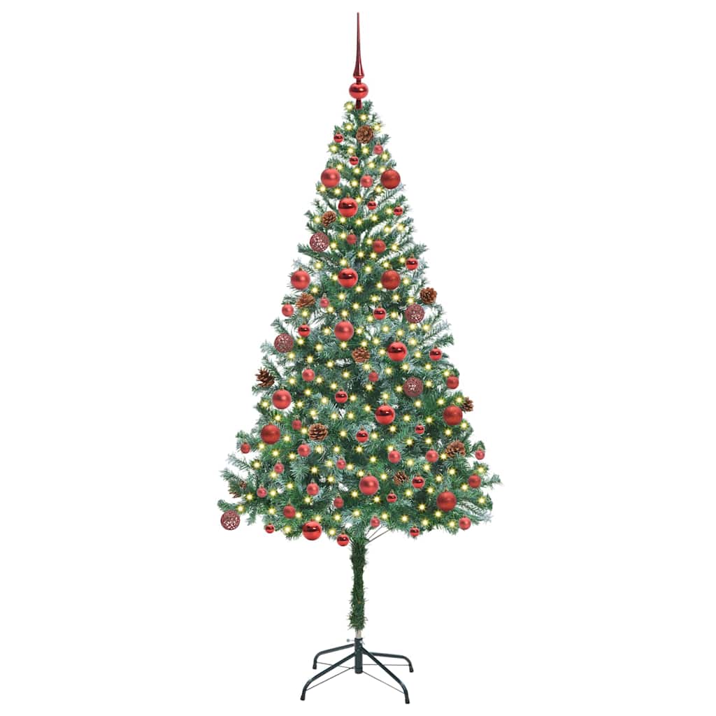 Albero di Natale artificiale Verde 180 cm PVC e Acciaio