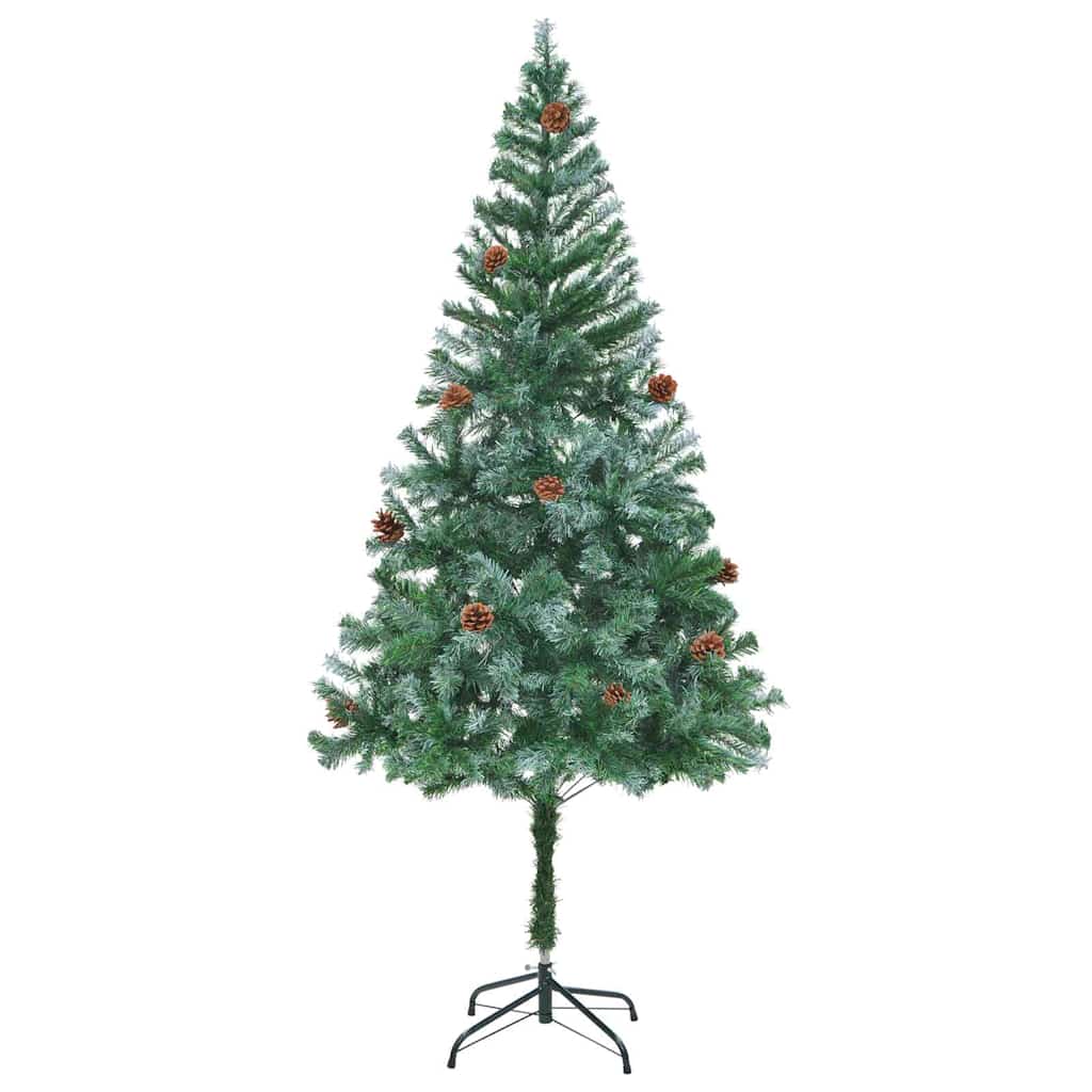 Albero di Natale artificiale Verde 180 cm PVC e Acciaio