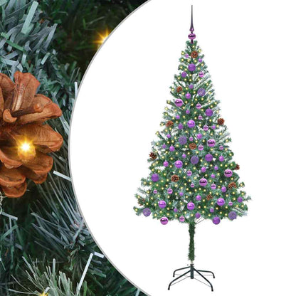 Albero di Natale artificiale Verde 180 cm PVC e Acciaio
