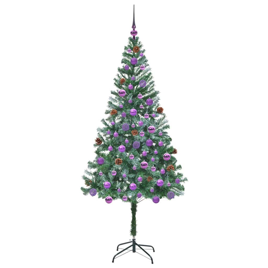 Albero di Natale artificiale Verde 180 cm PVC e Acciaio