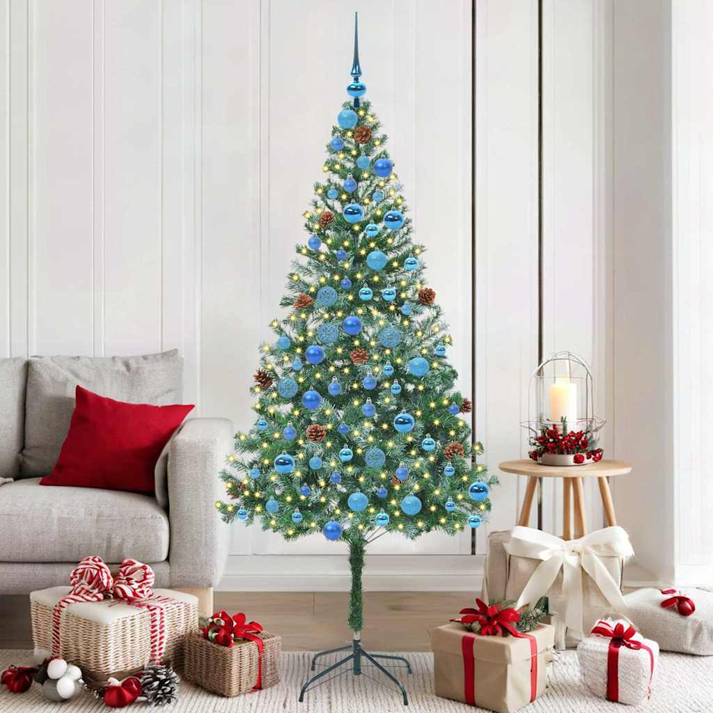 Albero di Natale artificiale Verde 180 cm PVC e Acciaio