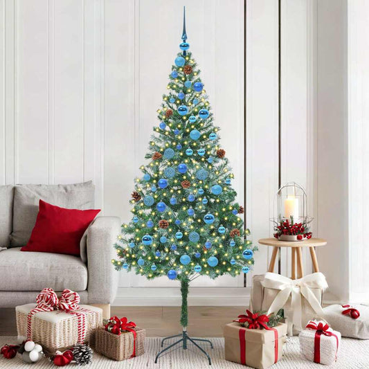 Albero di Natale artificiale Verde 180 cm PVC e Acciaio