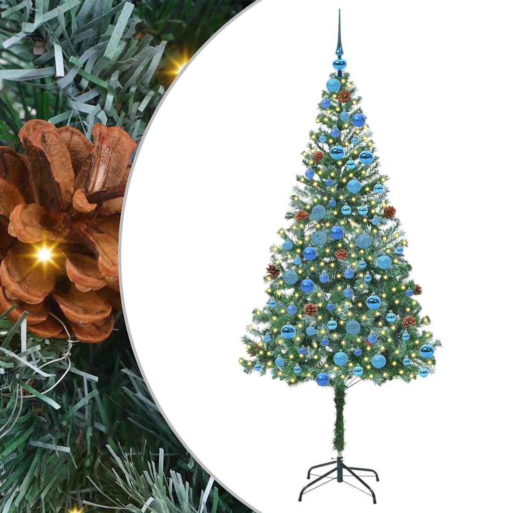 Albero di Natale artificiale Verde 180 cm PVC e Acciaio