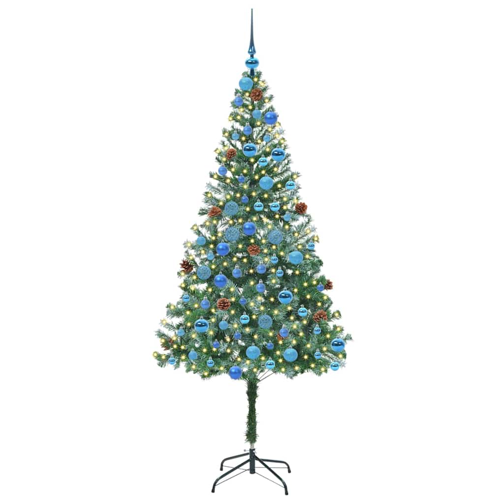 Albero di Natale artificiale Verde 180 cm PVC e Acciaio