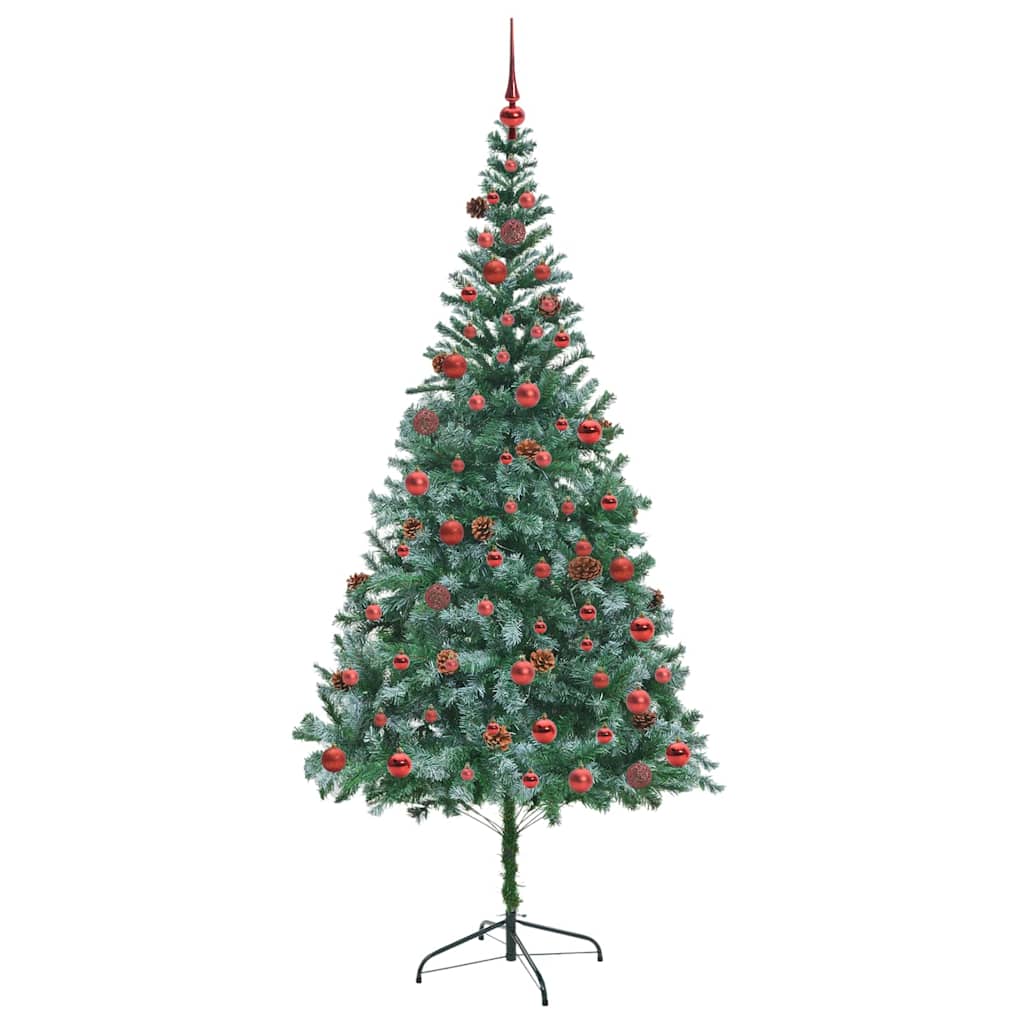 Albero di Natale artificiale Verde 210 cm PVC e Acciaio