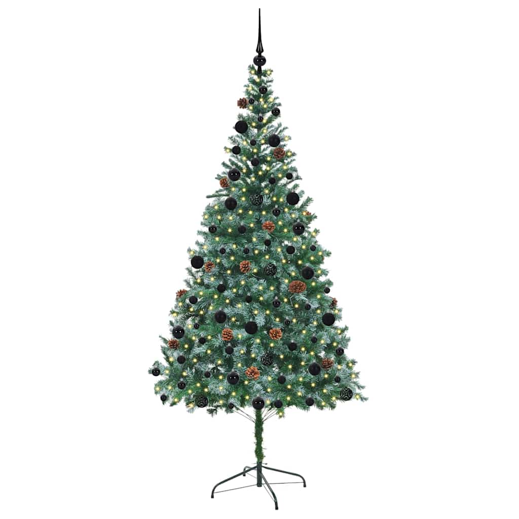 Albero di Natale artificiale Verde 210 cm PVC e Acciaio