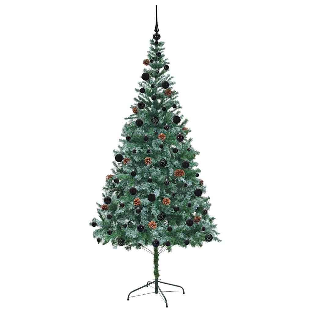 Albero di Natale artificiale Verde 210 cm PVC e Acciaio