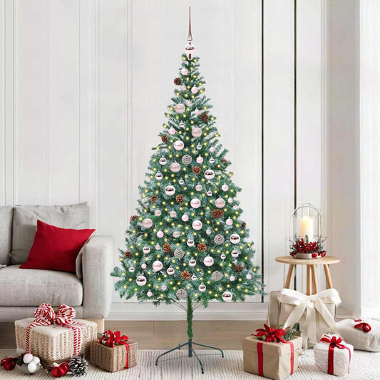 Albero di Natale artificiale Verde 210 cm PVC e Acciaio