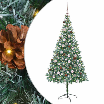 Albero di Natale artificiale Verde 210 cm PVC e Acciaio