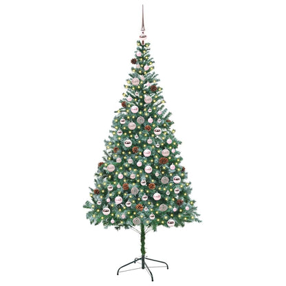 Albero di Natale artificiale Verde 210 cm PVC e Acciaio