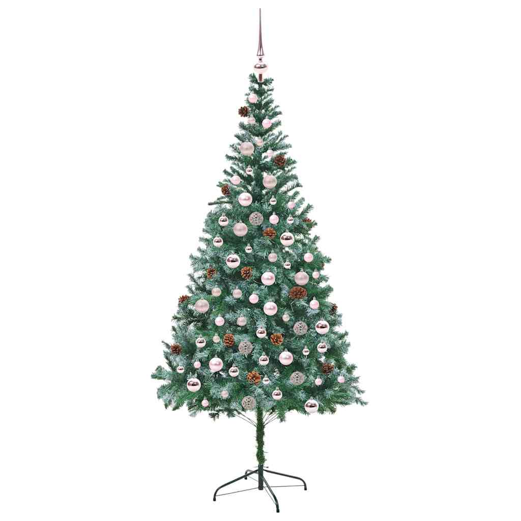 Albero di Natale artificiale Verde 210 cm PVC e Acciaio