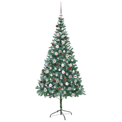 Albero di Natale artificiale Verde 210 cm PVC e Acciaio