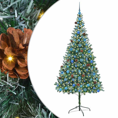 Albero di Natale artificiale Verde 210 cm PVC e Acciaio