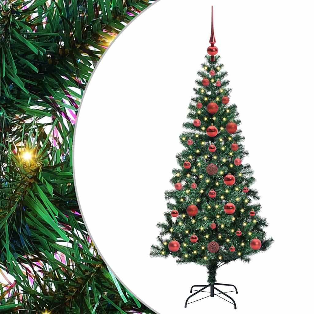 Albero di Natale artificiale con luci integrate Verde 120 cm