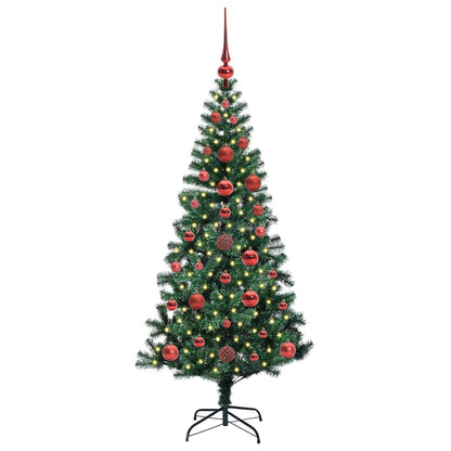 Albero di Natale artificiale con luci integrate Verde 120 cm