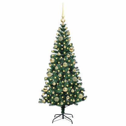 Albero di Natale artificiale con luci integrate Verde 120 cm