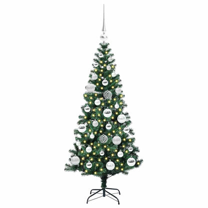 Albero di Natale artificiale con luci integrate Verde 120 cm