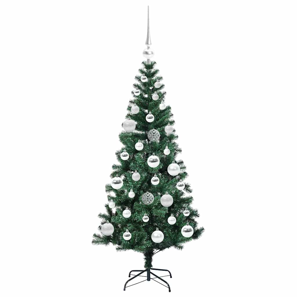 Albero di Natale artificiale con luci integrate Verde 120 cm