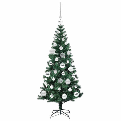 Albero di Natale artificiale con luci integrate Verde 120 cm