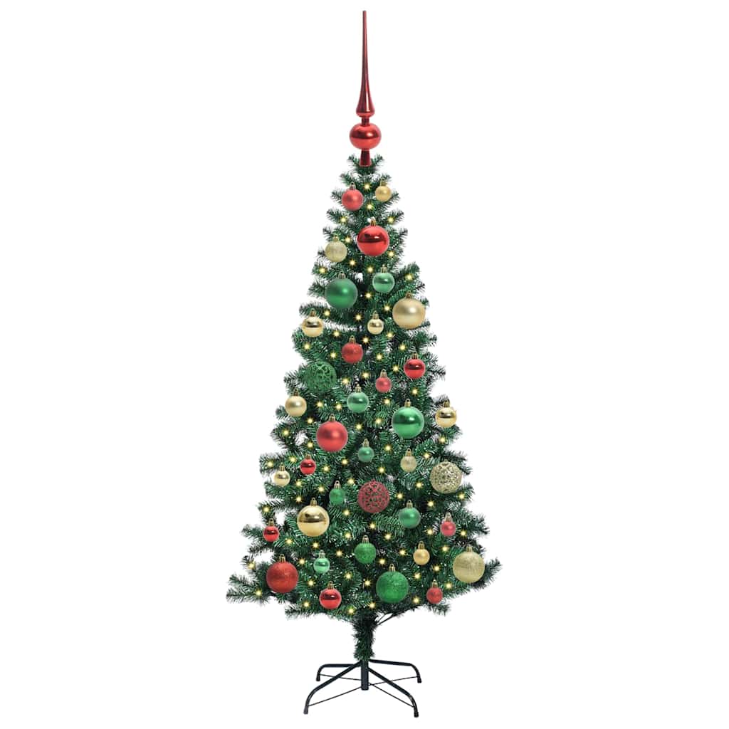 Albero di Natale artificiale con luci integrate Verde 120 cm | homemem39