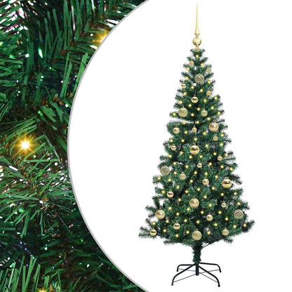 Albero di Natale artificiale con luci integrate Verde 150 cm