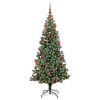 Albero di Natale artificiale con luci integrate Verde 180 cm