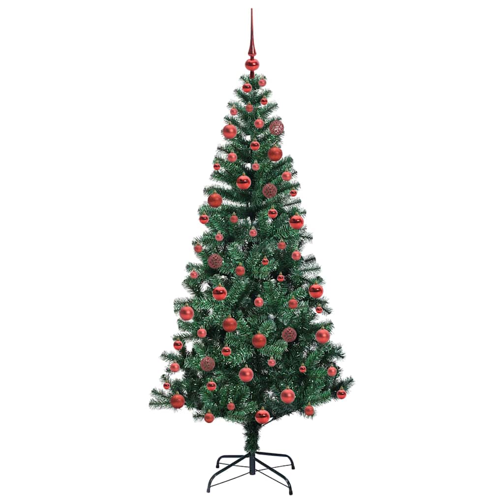 Albero di Natale artificiale con luci integrate Verde 180 cm