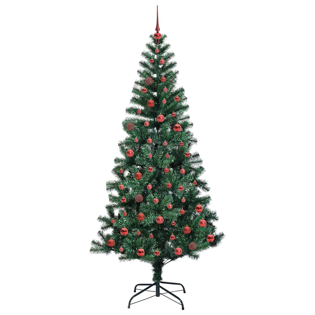Albero di Natale artificiale con luci integrate Verde 210 cm