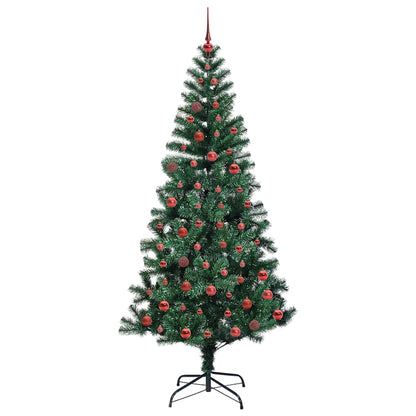 Albero di Natale artificiale con luci integrate Verde 210 cm