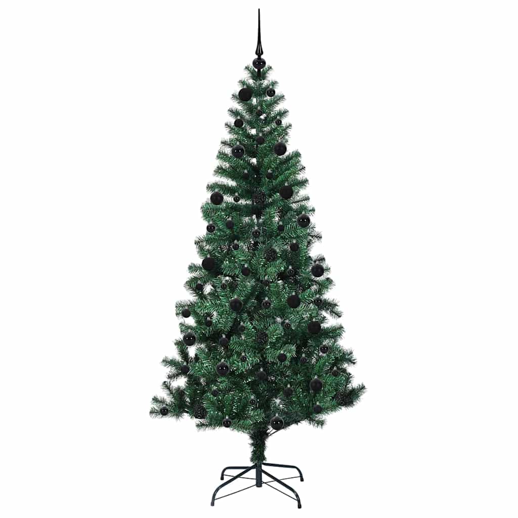 Albero di Natale artificiale con luci integrate Verde 210 cm