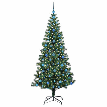 Albero di Natale artificiale con luci integrate Verde 210 cm