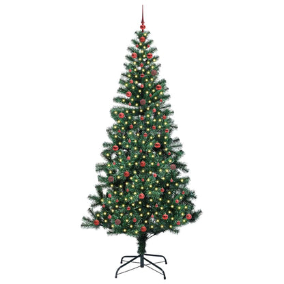 Albero di Natale artificiale con luci integrate Verde 240 cm