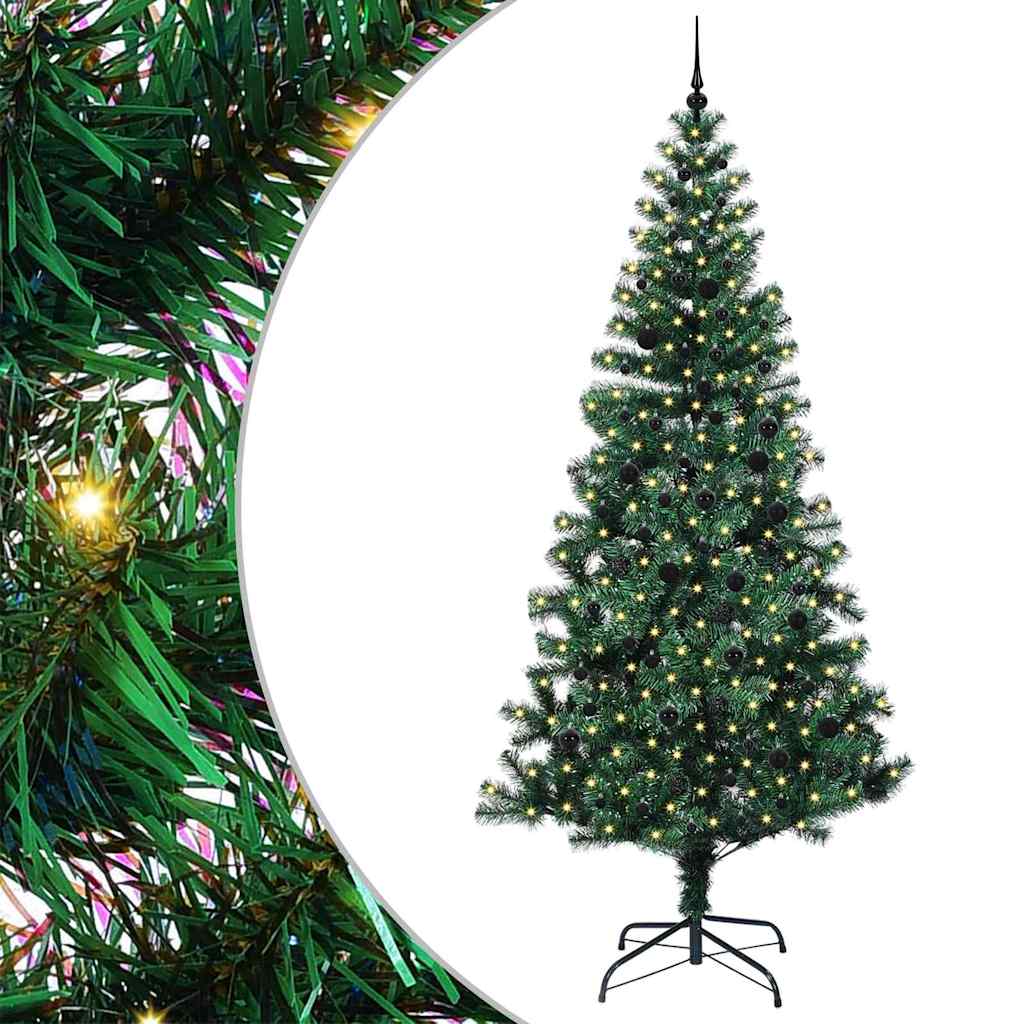 Albero di Natale artificiale con luci integrate Verde 240 cm