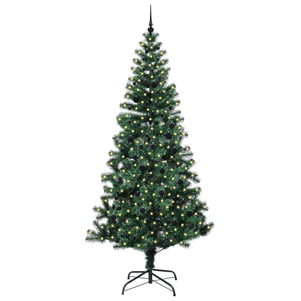 Albero di Natale artificiale con luci integrate Verde 240 cm