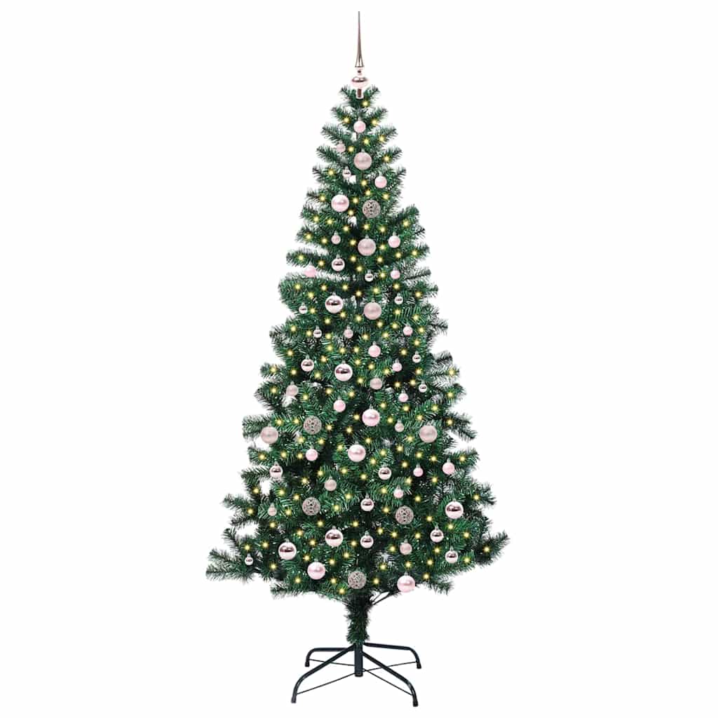 Albero di Natale artificiale con luci integrate Verde 240 cm