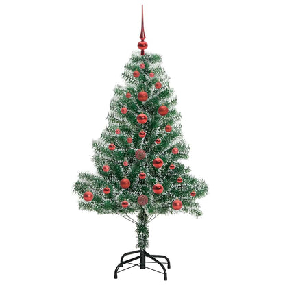 Albero di Natale Artificiale Imbiancato con Luci LED 120 cm | homemem39