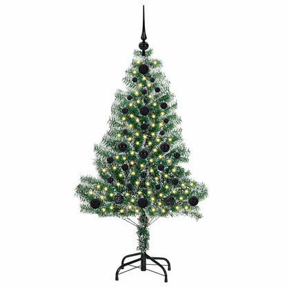 Albero di Natale Artificiale Imbiancato con Luci LED 120 cm | homemem39