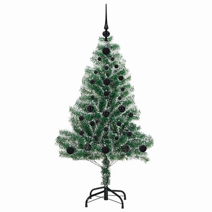 Albero di Natale Artificiale Imbiancato con Luci LED 120 cm | homemem39