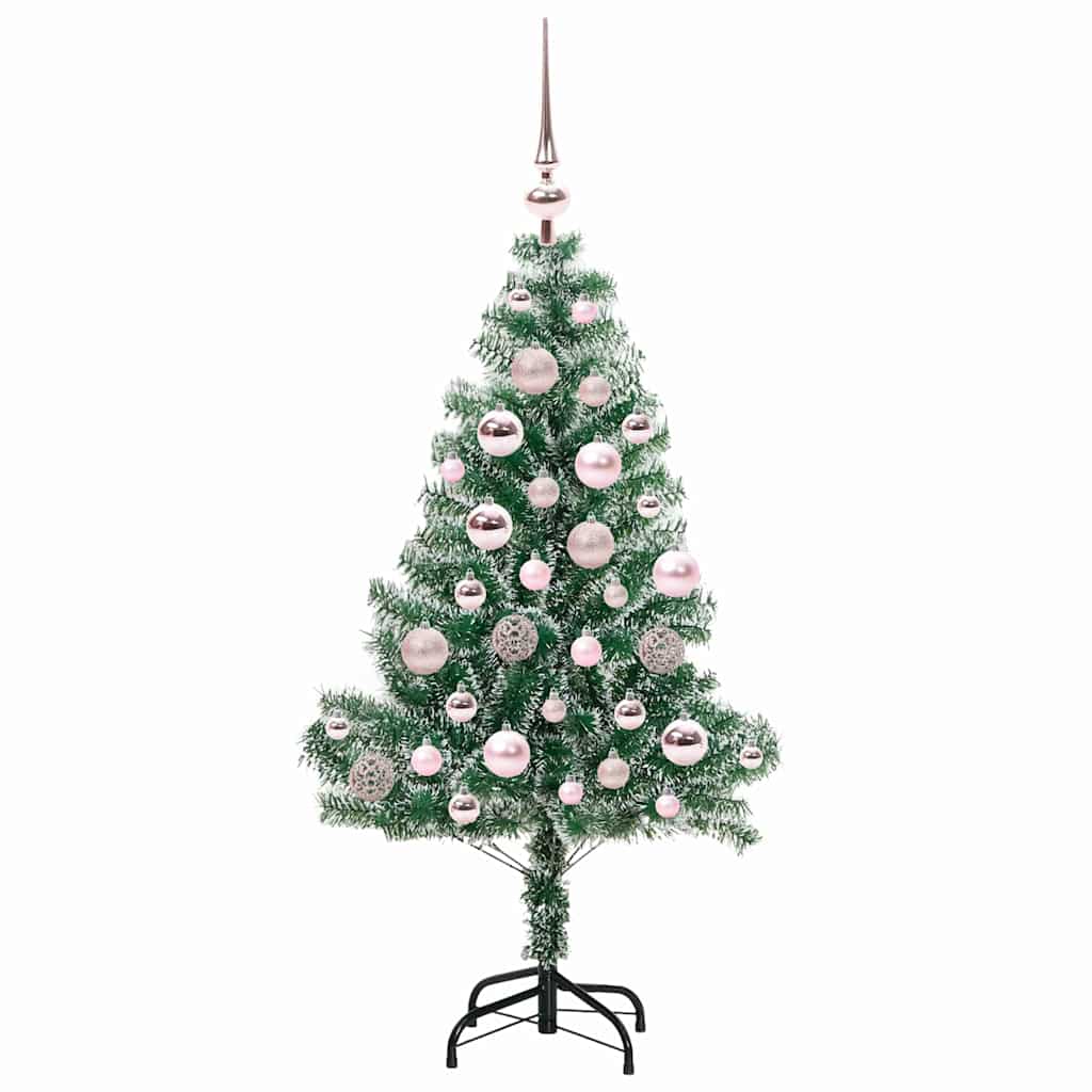 Albero di Natale Artificiale Imbiancato con Luci LED 120 cm | homemem39