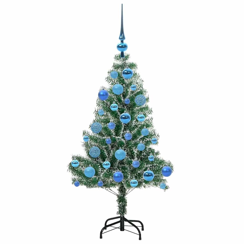 Albero di Natale Artificiale Imbiancato con Luci LED 120 cm | homemem39