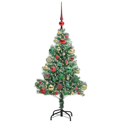 Albero di Natale Artificiale Imbiancato con Luci LED 120 cm | homemem39