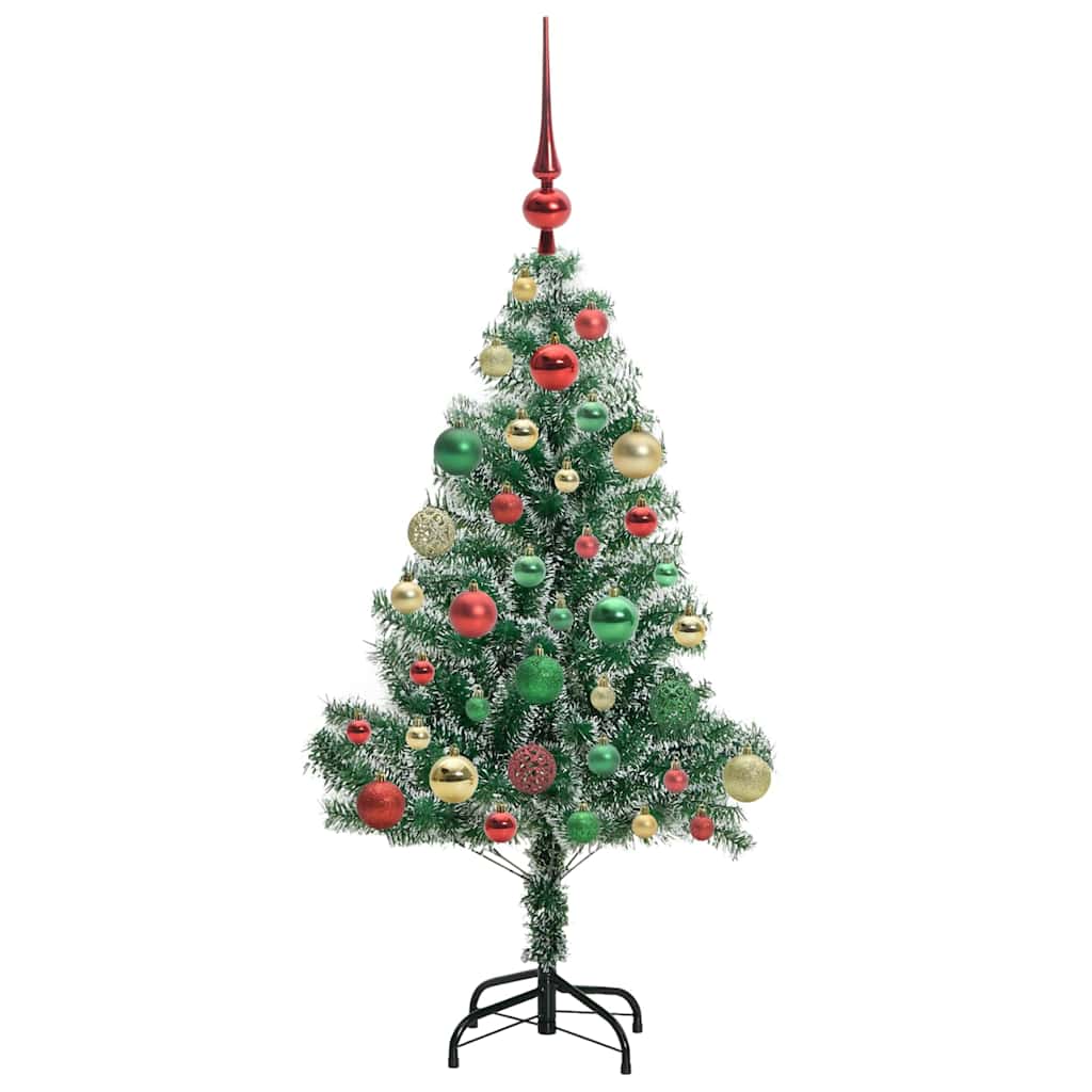 Albero di Natale Artificiale Imbiancato con Luci LED 120 cm | homemem39