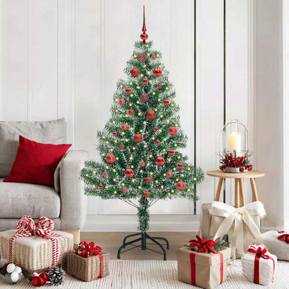 Albero di Natale Artificiale Imbiancato con Luci LED 150 cm | homemem39
