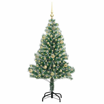 Albero di Natale Artificiale Imbiancato con Luci LED 150 cm | homemem39