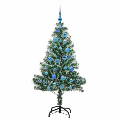 Albero di Natale Artificiale Imbiancato con Luci LED 150 cm | homemem39